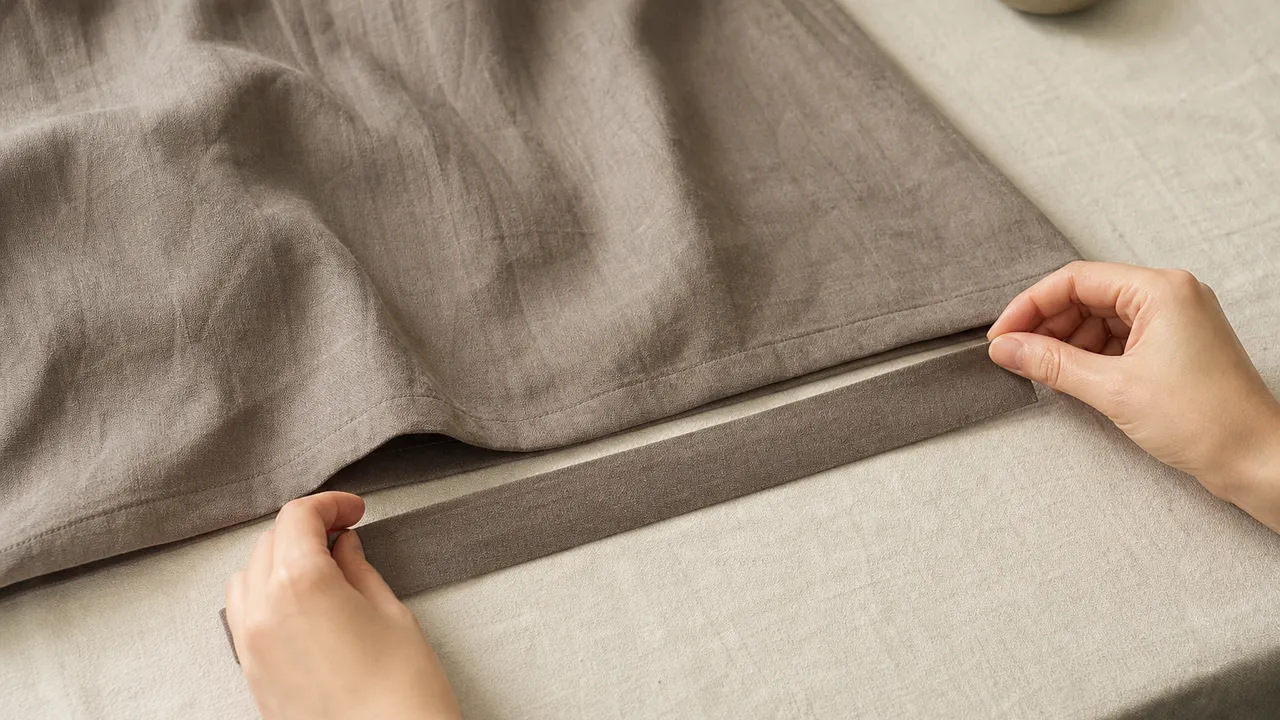 Rallonger une robe trop courte avec une bande de tissu
